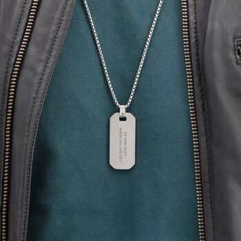 Personalised Men's Dog Tag Necklace, 5 of 9