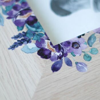 Personalised Photo Frame With Purple Flowers, 10 of 11