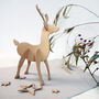 Leather Reindeer Christmas Decoration, thumbnail 6 of 8