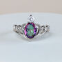 Purple Crystal Vintage Style Ring, thumbnail 1 of 3
