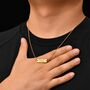 Personalised 18 K Gold Snake Chain Necklace For Men And Women, thumbnail 2 of 7