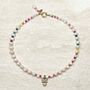 Marie Antoinette Macaron Pearl Charm Necklace, thumbnail 1 of 4