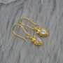 Rainbow Moonstone Teardrop Earrings: Silver Or Gold, thumbnail 3 of 9