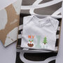 Organic Cotton Baby's First Christmas Babygrow, thumbnail 4 of 6