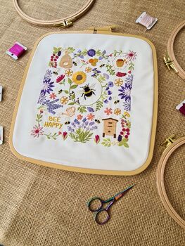 Bees And Blossoms Embroidery Pdf Pattern, 5 of 11