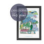 Windermere Skyline Personalised Print, Lake District, thumbnail 1 of 6