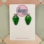 Christmas Lights Glitter Christmas Earrings / Festive Jewellery / Shimmering Multi Colour Dangles, thumbnail 12 of 12