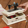 Personalised Vintage Sewing Machine Craft Box, thumbnail 1 of 9