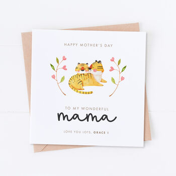 Personalised Mother's Day Tiger Card, 3 of 3