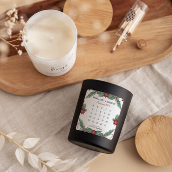 Personalised Scented Christmas Advent Calendar Candle, 5 of 7