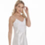 British Made White Bridal Short Satin Nightdress With Lace Detail Ladies Size Eight To 28 UK, thumbnail 1 of 5