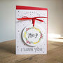 Personalised Couples Birth Flower Card And Decoration, thumbnail 1 of 2