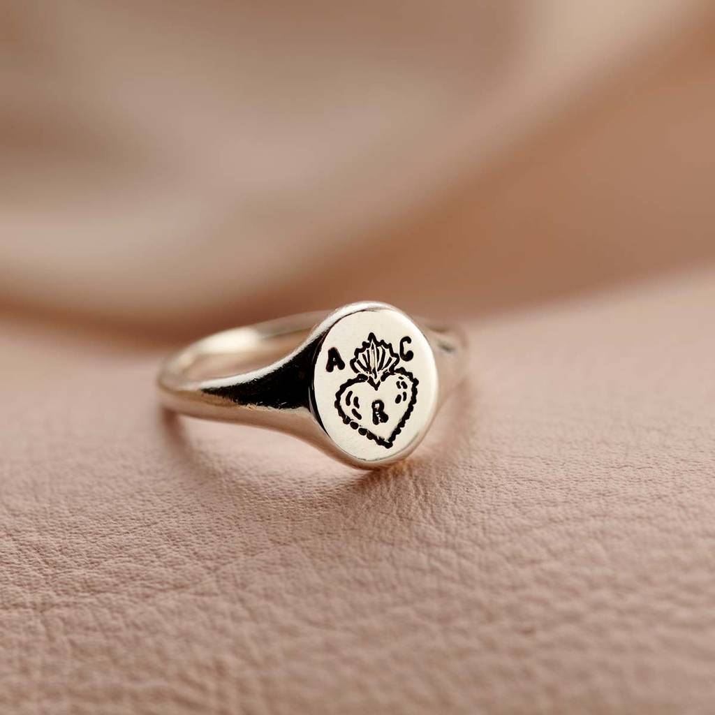 Sacred Heart Signet Ring, 1 of 12