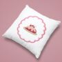 Cherry Christmas Pudding Cushion, thumbnail 1 of 5