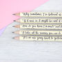 Personalised Alice In Wonderland Pencil Set, thumbnail 2 of 7