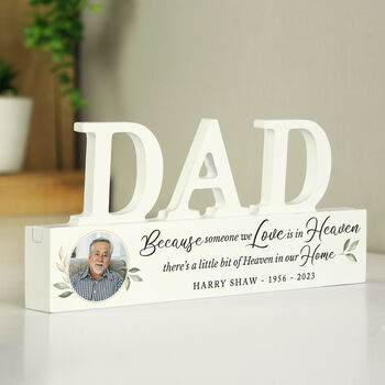 Personalised Botanical Dad Memorial Ornament, 3 of 4