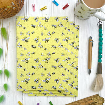 Personalised Bee's Journal Notebook And Pencil, 2 of 2