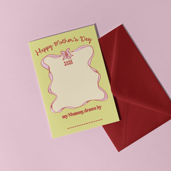 Personalised Draw Your Own Mother's Day Card, 5 of 5