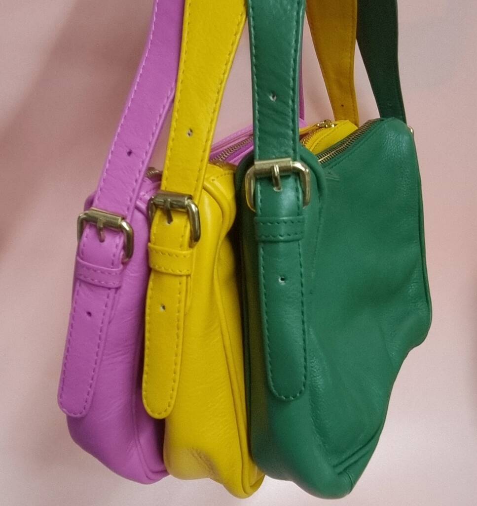 Bright Leather Shoulder Bags, 1 of 4
