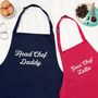 Personalised Head Chef And Sous Chef Apron Set, thumbnail 2 of 8
