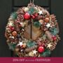 Kensington Luxury Christmas Wreath, thumbnail 1 of 6