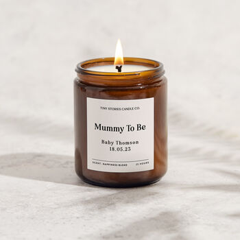 Personalised Mummy To Be Essential Oil Soy Wax Candle, 2 of 5