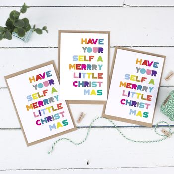 Merry Little Christmas Card Pack, 3 of 3