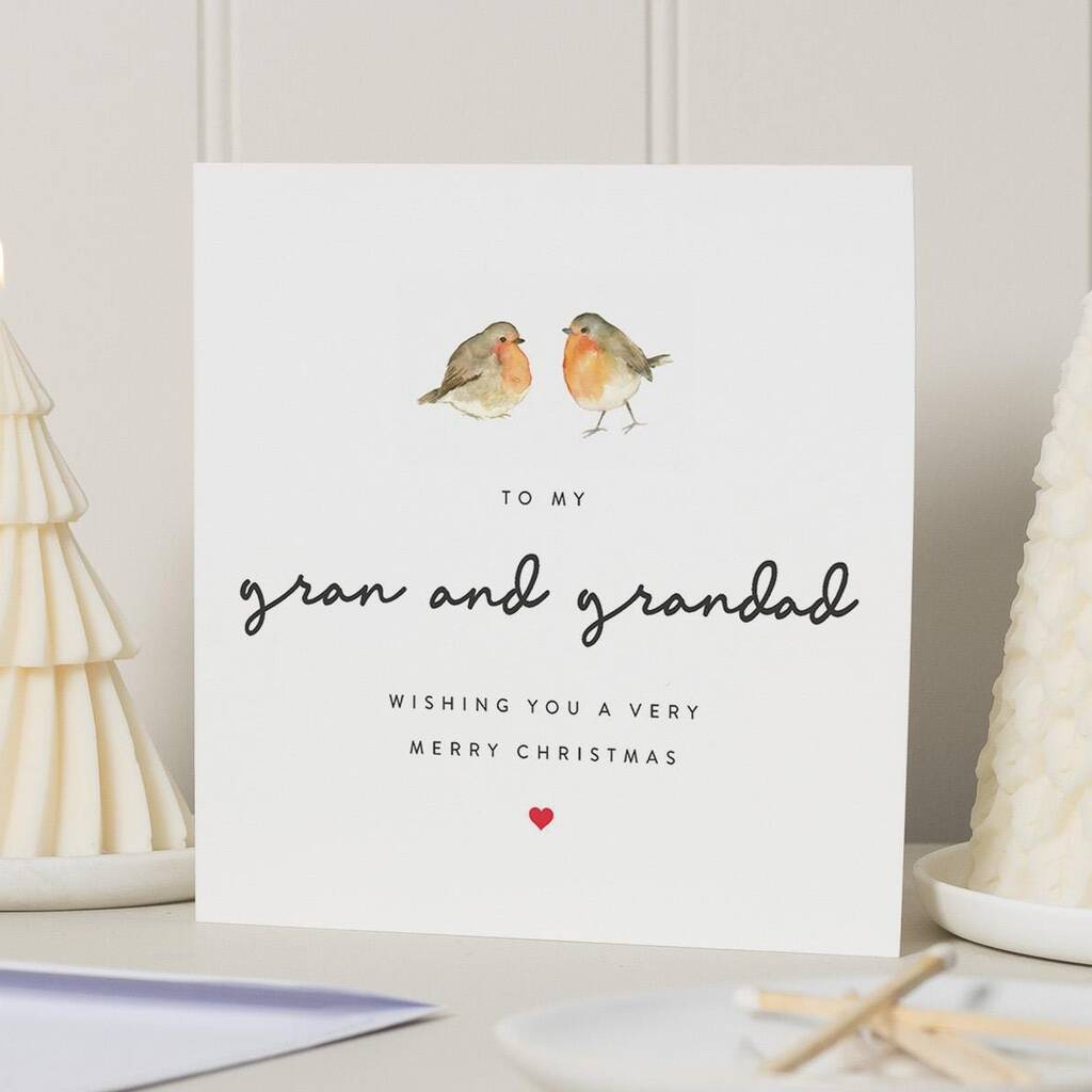 Personalised Gran And Grandad Christmas Card, 1 of 7