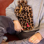Leopard Print College Hot Water Bottle College Initial, thumbnail 1 of 4
