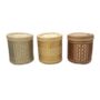 Woven Natural Straw Copper Basket, thumbnail 6 of 6