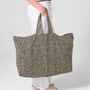 Personalised Oversized Leopard Tote Bag, thumbnail 3 of 5