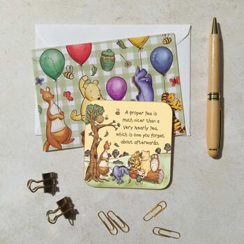 Winnie Proper Tea Coaster With Free Gift Card, 6 of 6