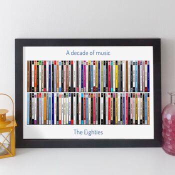 Personalised Decade Of Music Print Gift For Him Or Her, 8 of 12