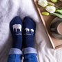 Personalised Elephant Family Socks, thumbnail 1 of 6