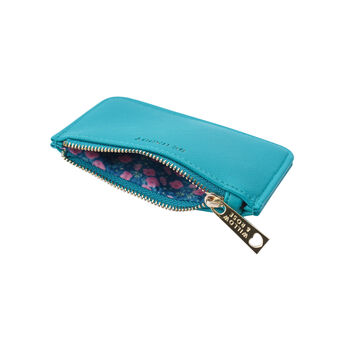 Turquoise Coin Purse With 'Be Happy' Slogan, 3 of 3