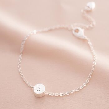 Personalised Thea Initial Disc Bracelet, 4 of 10