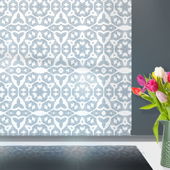 Grey 'Carved Stonework' Toughened Glass Splashback, 6 of 9