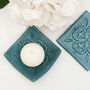 Moroccan Style Teal Candle Holder, thumbnail 3 of 4