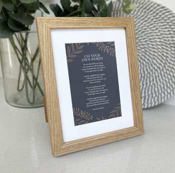 Floral Poem Personalised Keepsake Gift, 6 of 12