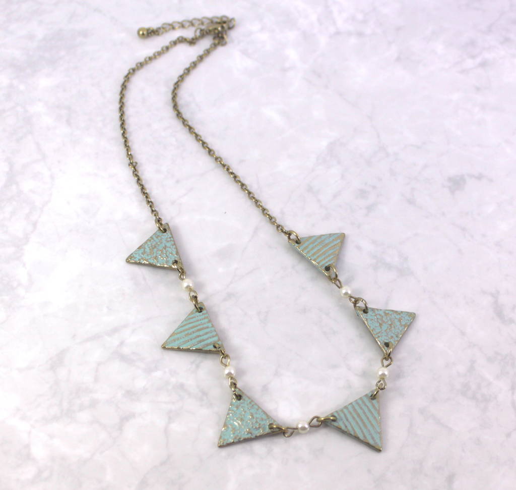 Pastel Bunting Necklace By Lucy Loves Neko