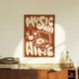 Music And Wine Print, thumbnail 2 of 10