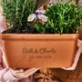 Wedding Or Anniversary Terracotta Trough / Window Box, thumbnail 2 of 2