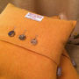 Harris Tweed Cushion With A Stag Horn Detail, thumbnail 1 of 12
