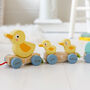 Personalised Pull Along Wooden Ducks, thumbnail 2 of 2