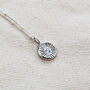 Sunburst Birthstone Necklace In Silver Or Gold, thumbnail 5 of 12