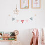 Pink And Sage Personalised Bunting For Girls Nursery, thumbnail 1 of 8