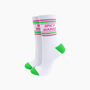 Spicy Margs Organic Cotton Sports Socks In White, thumbnail 1 of 4