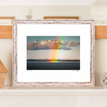 'Colour My World' Rainbow Yacht Fine Art Giclee Print, 3 of 3