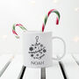 Personalised Christmas Bauble White Mug, thumbnail 1 of 5