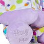 Bubbles Hug Me Girls Pyjama Set With Matching Mega Size Teddy Bear, thumbnail 3 of 6